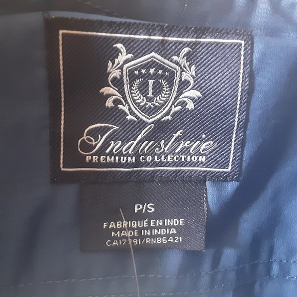 Industrie Men's Button Down Blue Shirt,  New! S - Picture 10 of 14